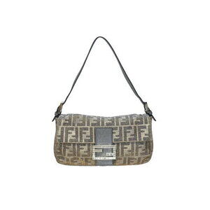 FENDI Mamma Bucket Hobo Shoulder bag Zucca canvas rhinestones glitter leather